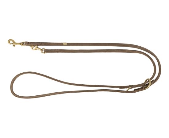 Trixie Smycz przepinana Pure, dla psa, skórzana, XS–S: 2 m/10 mm, brązowa Citas preces