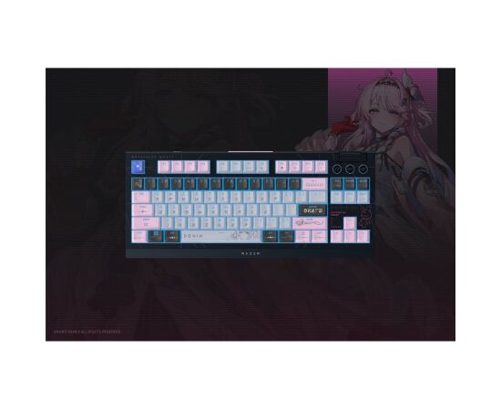 Razer BlackWidow V4 Tenkeyless HyperSpeed Gaming Keyboard Wireless US Orange Switch Wuthering Waves Edition Klaviatūras