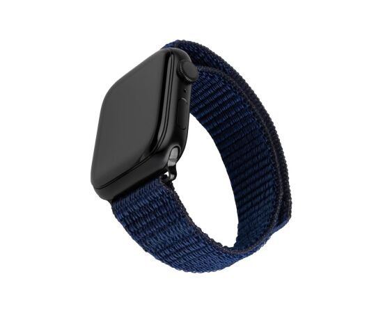 Fixed Sporty Strap for Apple Watch 42/44/45mm 160-210 mm Dark blue Nylon Smart pūlksteņu aksesuāri