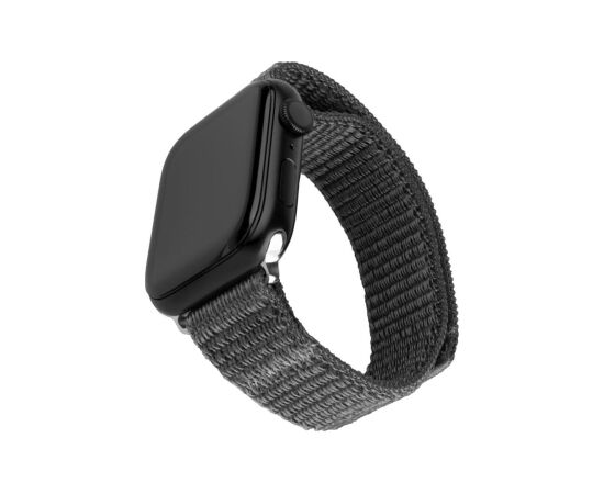 Fixed Sporty Strap for Apple Watch 38/40/41mm 160-210 mm Dark gray Nylon Smart pūlksteņu aksesuāri