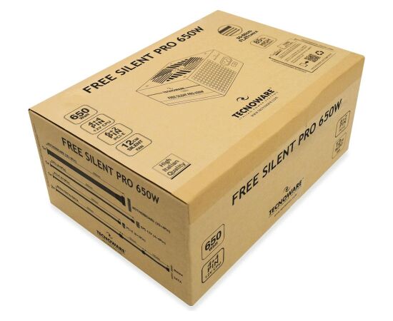 Power Supply TECNOWARE ATX PC 180 - 264 V 650 W FAL651FSP12 Datoru barošanas bloki