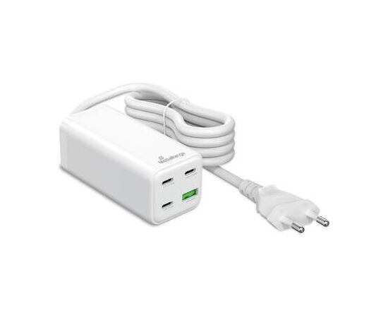 MediaRange 100W GaN Fast Charging Station 1.5m Cable Power Delivery and Quick Charge™ White Новинки смартфонов и телефонов