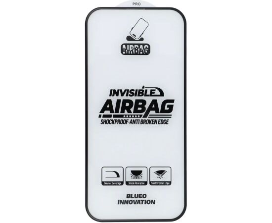 Tempered glass 5D Mr. Monkey Glass (Airbag Anti-Broken) Apple iPhone 18 Pro black Ekrānu aizsardzība