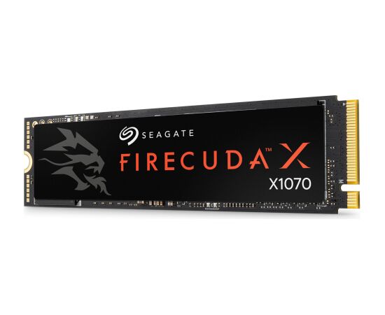 Seagate FireCuda X1070 4TB (black, PCIe 4.0 x4, NVMe 1.4, M.2 2280) HDD Iekšējie cietie diski