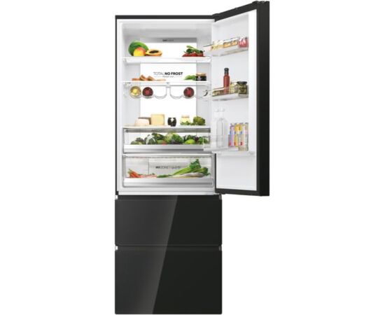 Haier HTW7720DNGB Ledusskapis 201cm Black Ledusskapji
