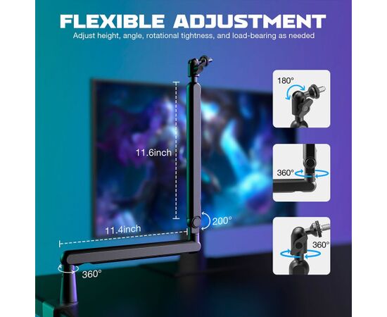 Fifine BM88 Low-Profile Arm Stand Black FFN_BM88_Black Aудио-видео