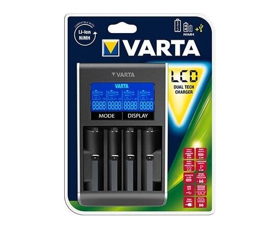 BATERIJU LĀDĒTĀJS  Varta Dual Tech (57676101401) Jaunumi - Datori
