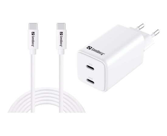 TĪKLA LĀDĒTĀJS Sandberg AC Charger USB-C PD65W EU 3M Новинки Компьютерная техника