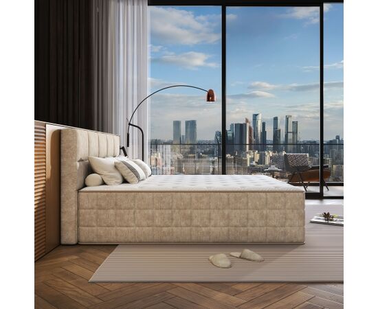 Continental bed EVENING ZONE 180x200cm, beige Кровати