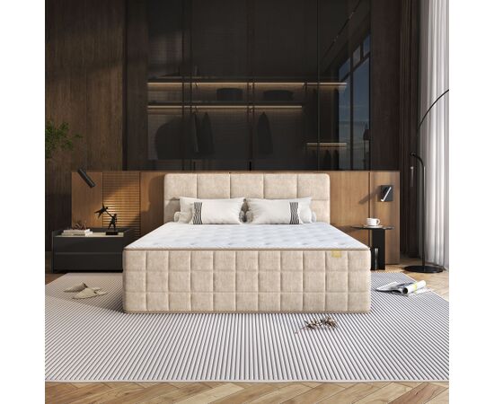 Continental bed EVENING ZONE 180x200cm, beige Кровати