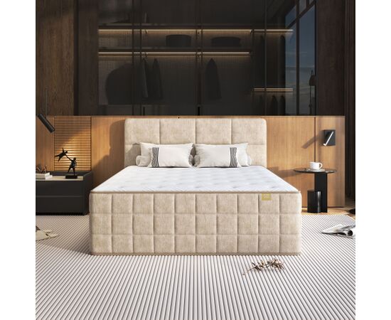 Continental bed EVENING ZONE 160x200cm, beige Кровати
