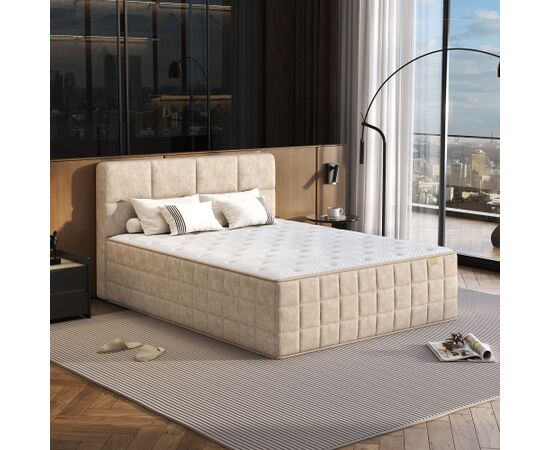 Continental bed EVENING ZONE 160x200cm, beige Кровати