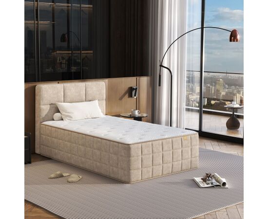 Continental bed EVENING ZONE 120x200cm, beige Кровати