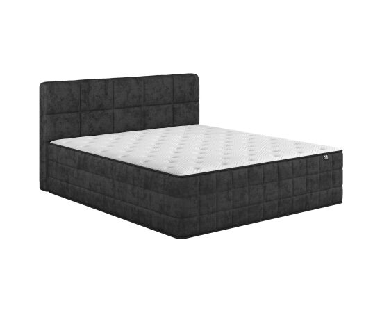 Continental bed EVENING ZONE 180x200cm, dark grey Кровати
