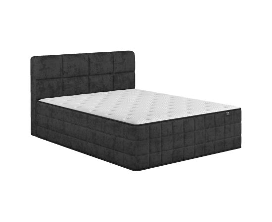 Continental bed EVENING ZONE 160x200cm, dark grey Кровати