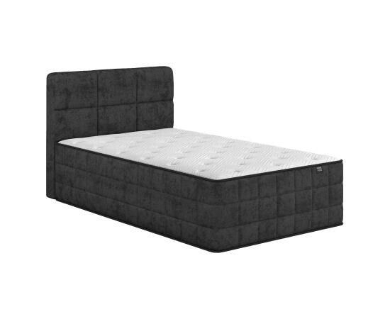 Continental bed EVENING ZONE 120x200cm, dark grey Кровати