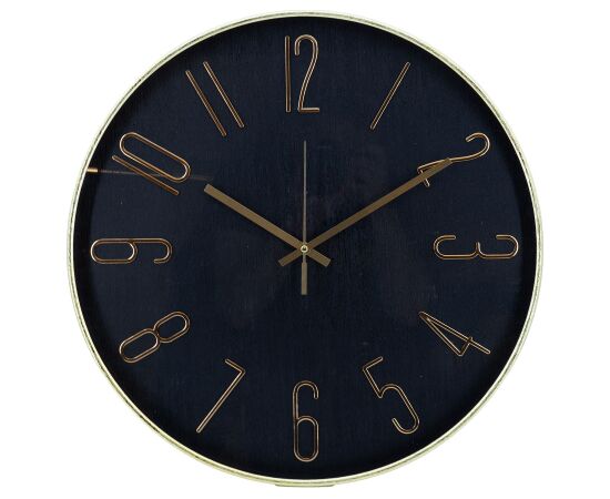 Wall clock COSMO D50cm, black/gold Новости, мебель, дом
