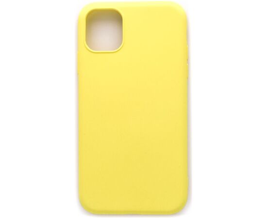 Evelatus Apple  iPhone 11 Nano Silicone Case Soft Touch TPU Yellow Neoriģinālie Maciņi