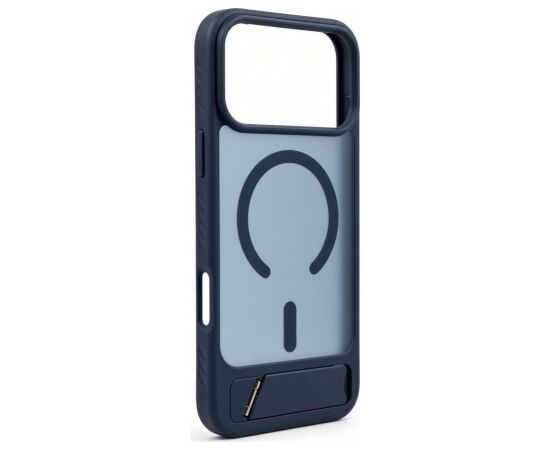 Evelatus Apple  iPhone 18 Pro Max Rubber Coated MagSafe With Stand Case Navy Blue Neoriģinālie Maciņi
