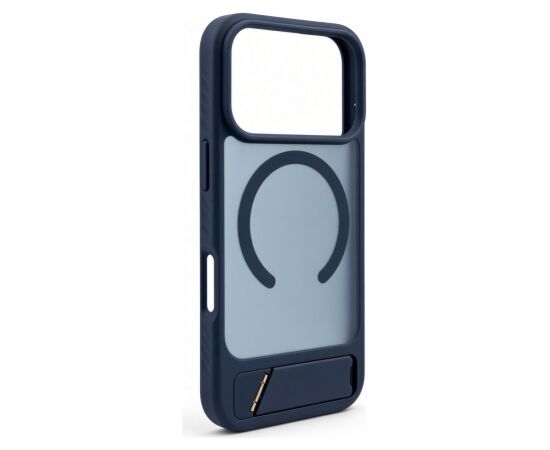 Evelatus Apple  iPhone 18 Pro Rubber Coated MagSafe With Stand Case Navy Blue Neoriģinālie Maciņi