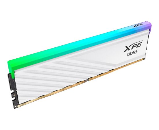 ADATA DDR5 - 48GB - 6000 - CL - 30 (2x 24 GB) dual kit, RAM (white, AX5U6000C3024G-DTLABRWH, Lancer Blade RGB, INTEL XMP, AMD EXPO) RAM Operatīvā atmiņa