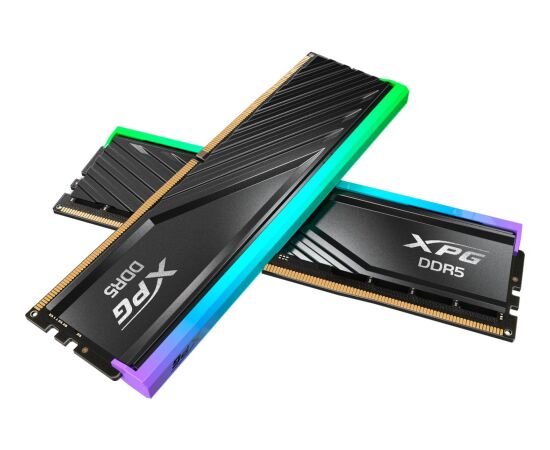 ADATA DDR5 - 48GB - 6000 - CL - 30 (2x 24 GB) dual kit, RAM (black, AX5U6000C3024G-DTLABRBK, Lancer Blade RGB, INTEL XMP, AMD EXPO) RAM Operatīvā atmiņa