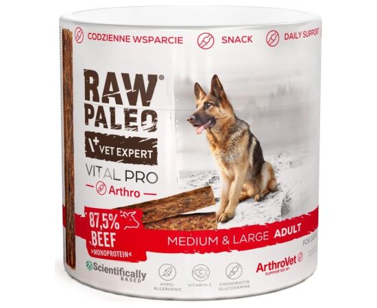VetExpert Raw Paleo Vital Pro arthro beef medium large 100g Suņu barība