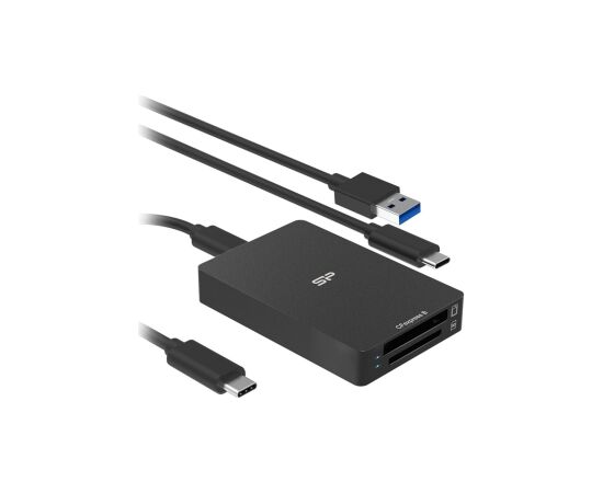 Czytnik kart Silicon Power CreatePro BS10 CFexpress Type B oraz SD 4.0 10Gbps Black Karšu lasītāji