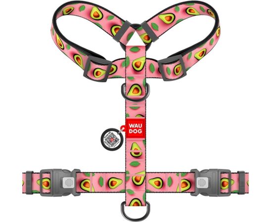 Waudog WAU DOG Szelki Guard Nylon M 20mm/46-60cm Avokado różowe (344-4051) Citas preces
