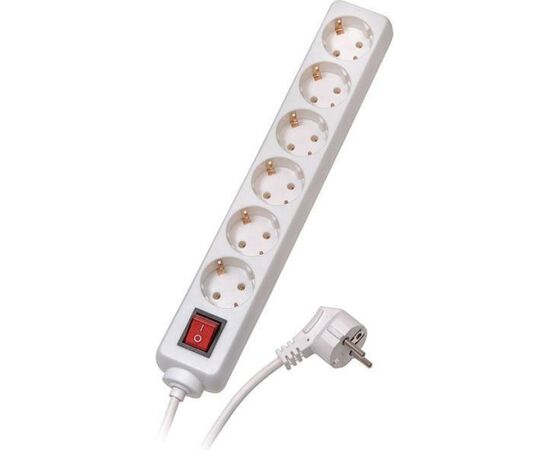 Vivanco extension cord 6 sockets 1.4m with switch, white (28260) Jaunumi - Datori