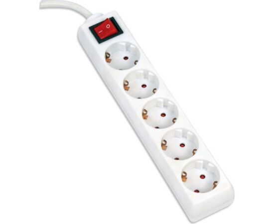 Omega extension cord OL5G5W 5m, white Новинки Компьютерная техника
