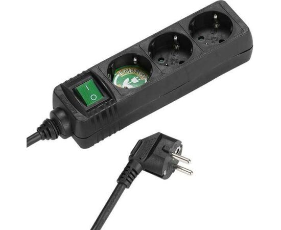Vivanco extension cord 3 sockets 1.4m, black Новинки Компьютерная техника