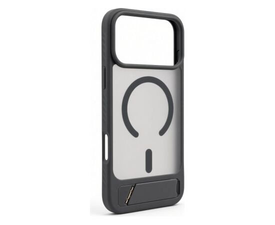 Evelatus Apple  iPhone 18 Pro Max Rubber Coated MagSafe With Stand Case Smoke Grey Neoriģinālie Maciņi