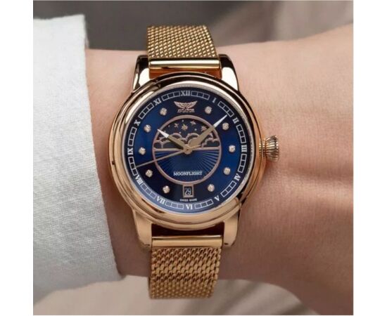 AVIATOR Douglas Moonflight  Diamonds Edition V.1.33.2.380.5 Rokas pulksteņi 