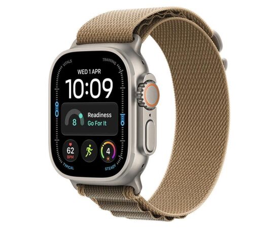 Apple Watch Ultra 4, 49 mm, Alpine Loop, M, natural / desert - Smartwatch Smart-Watch Pulksteņi