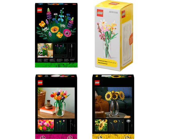 LEGO Botanicals Summer Flower Bouquet Bundle (with Vase) Конструкторы