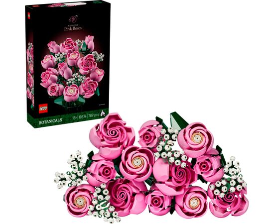 LEGO Botanicals Pink Bouquet Bundle (with Vase) Конструкторы