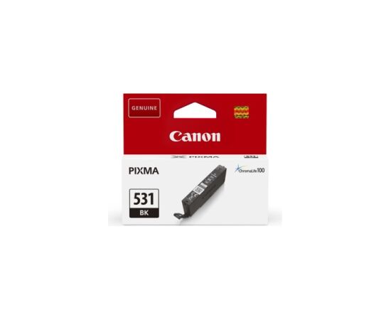 Canon CLI-531BK (6118C001) Ink Cartridge, Black Lāzerprinteru izejmateriāli