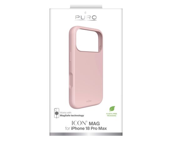 Apple iPhone 18 Pro Max Cover "ICON" Magsafe by Puro Pink Oriģinālie maciņi