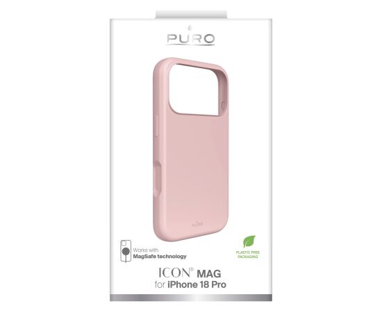 Apple iPhone 18 Pro Cover "ICON" Magsafe by Puro Pink Oriģinālie maciņi