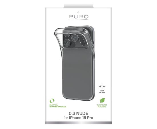 Apple iPhone 18 Pro Cover 0.3 Nude by Puro Transparent Oriģinālie maciņi