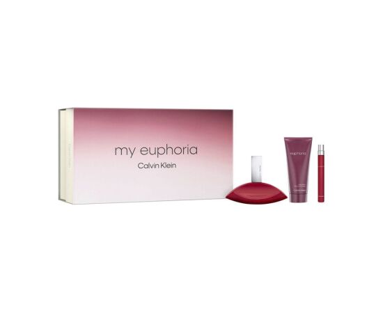 Calvin Klein Set : My Euphoria, Eau De Parfum, , 100 ml + , Eau De Parfum,10 ml + , Hydrating, Body Lotion, 100 ml Парфюмерные наборы