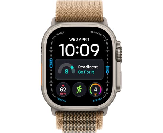 Apple Watch Ultra 4 Titan Cell 49 Natural Alpine Sand L Smart-Watch Pulksteņi