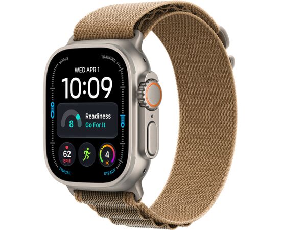 Apple Watch Ultra 4 Titan Cell 49 Natural Alpine Sand L Smart-Watch Pulksteņi