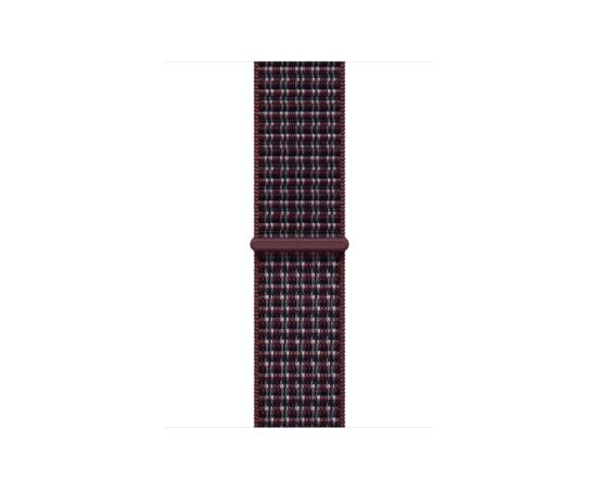 APPLE 42mm Burgundy Plaid Sport Loop Apple Smart-Watch aksesuāri