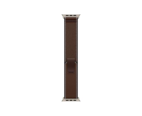 APPLE 49mm Dark Umber Trail Loop - M/L - Natural Titanium Finish Apple Smart pūlksteņu aksesuāri