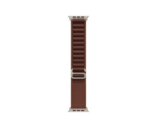 APPLE 49mm Burgundy Alpine Loop - Small - Natural Titanium Finish Smart pūlksteņu aksesuāri