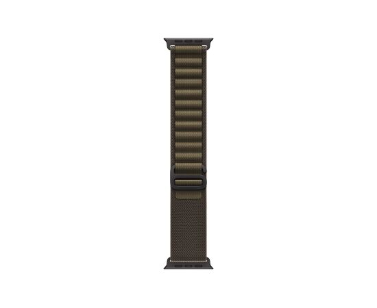 APPLE 49mm Dark Olive Alpine Loop - Medium - Black Titanium Finish Smart pūlksteņu aksesuāri