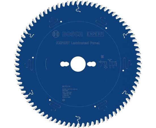 Griešanas disks laminātam Bosch EXPERT; 250 x 3,2/2,2 x 30 mm; Z80 Zāģripas