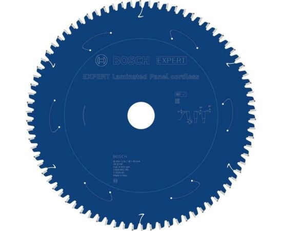 Griešanas disks Bosch 2608902195; 254x30x2,6 mm; Z78 Zāģripas